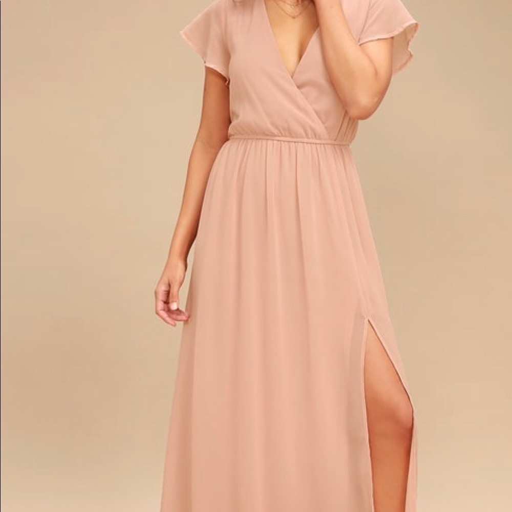 Blush Maxi dress from Lulu’s